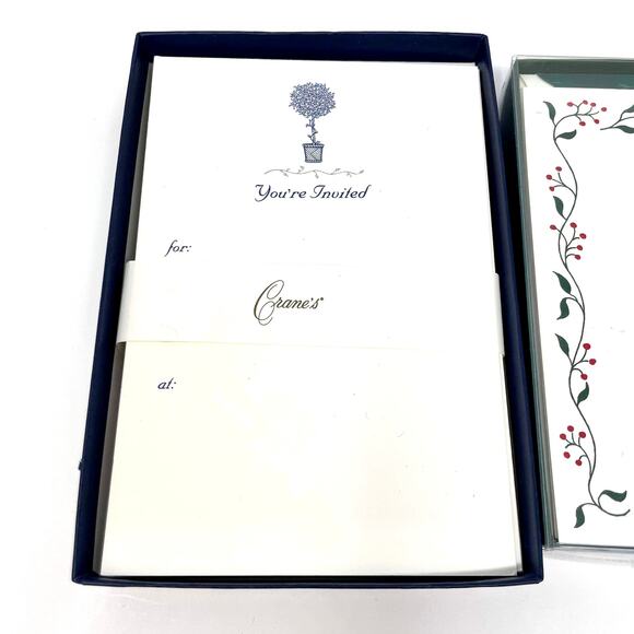 90s CRANE Vintage Sets of Blank Invitations - Picture 5 of 8